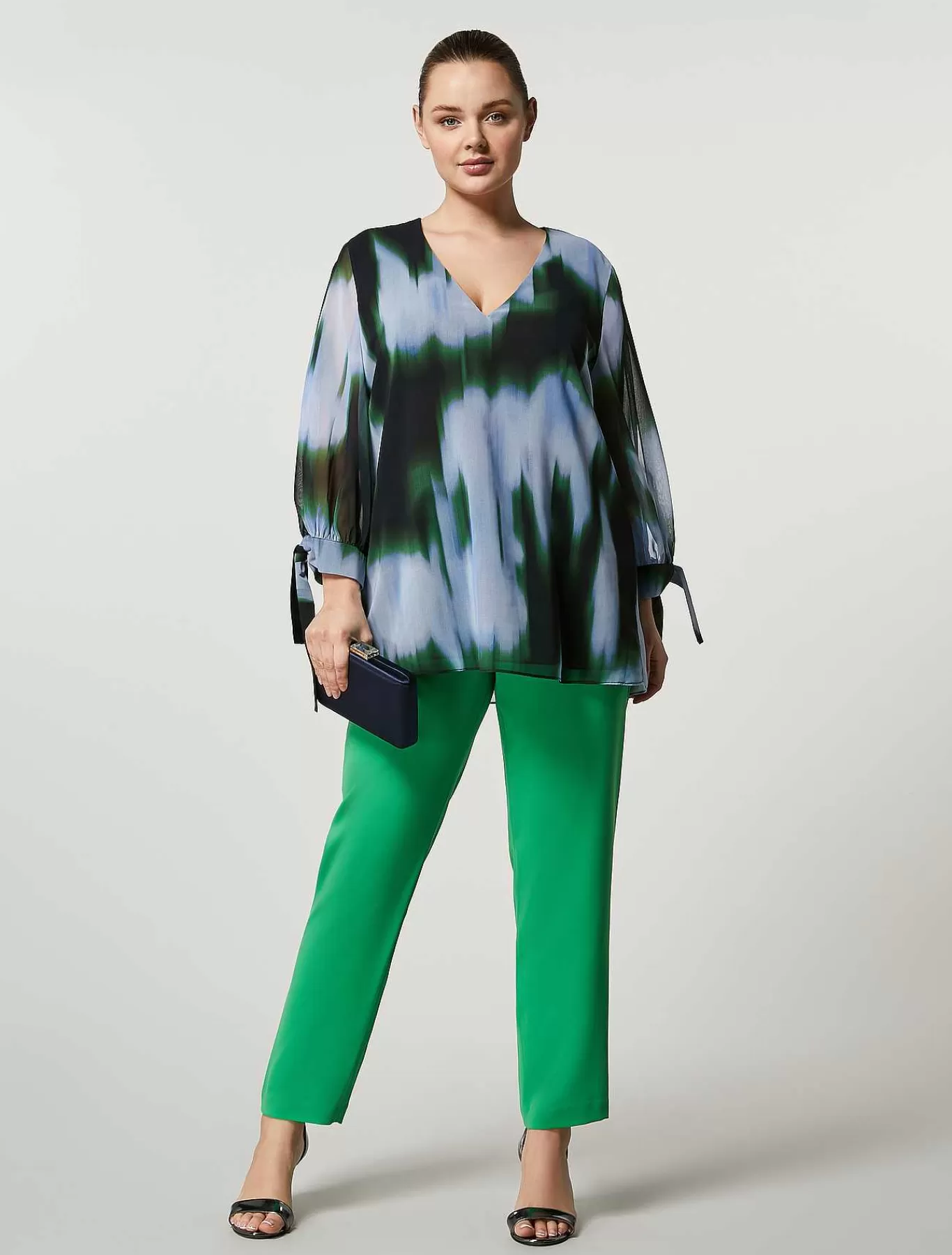 Flash Sale Blouse En Georgette Chinoise Femmes Blouses Et Chemises