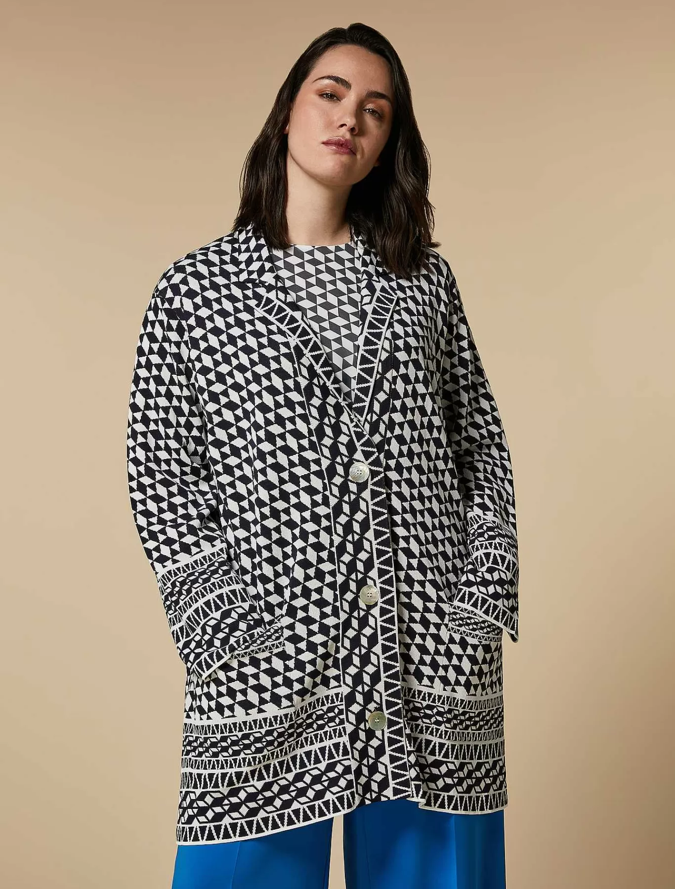 Cheap Cardigan En Maille Jacquard Femmes Tricots