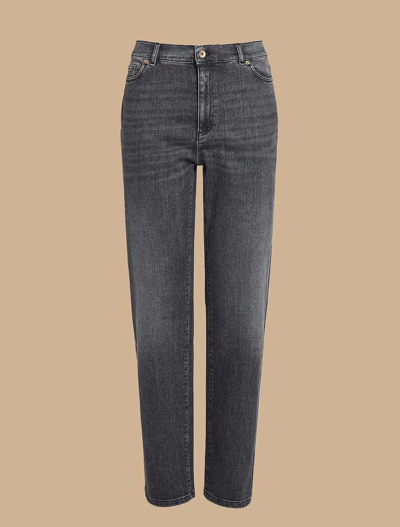 Clearance Jean En Denim De Coton Pleine Longueur Femmes Pantalon
