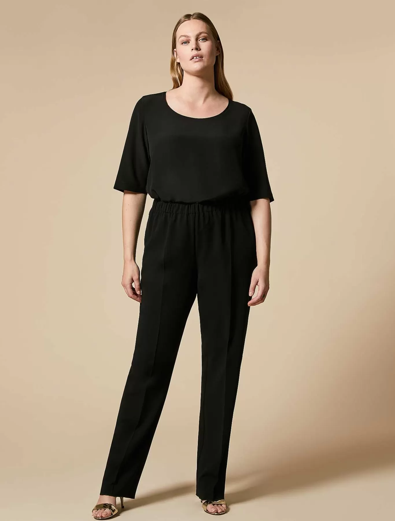 Clearance Pantalon Classique En Cady De Triacetate Femmes Pantalon