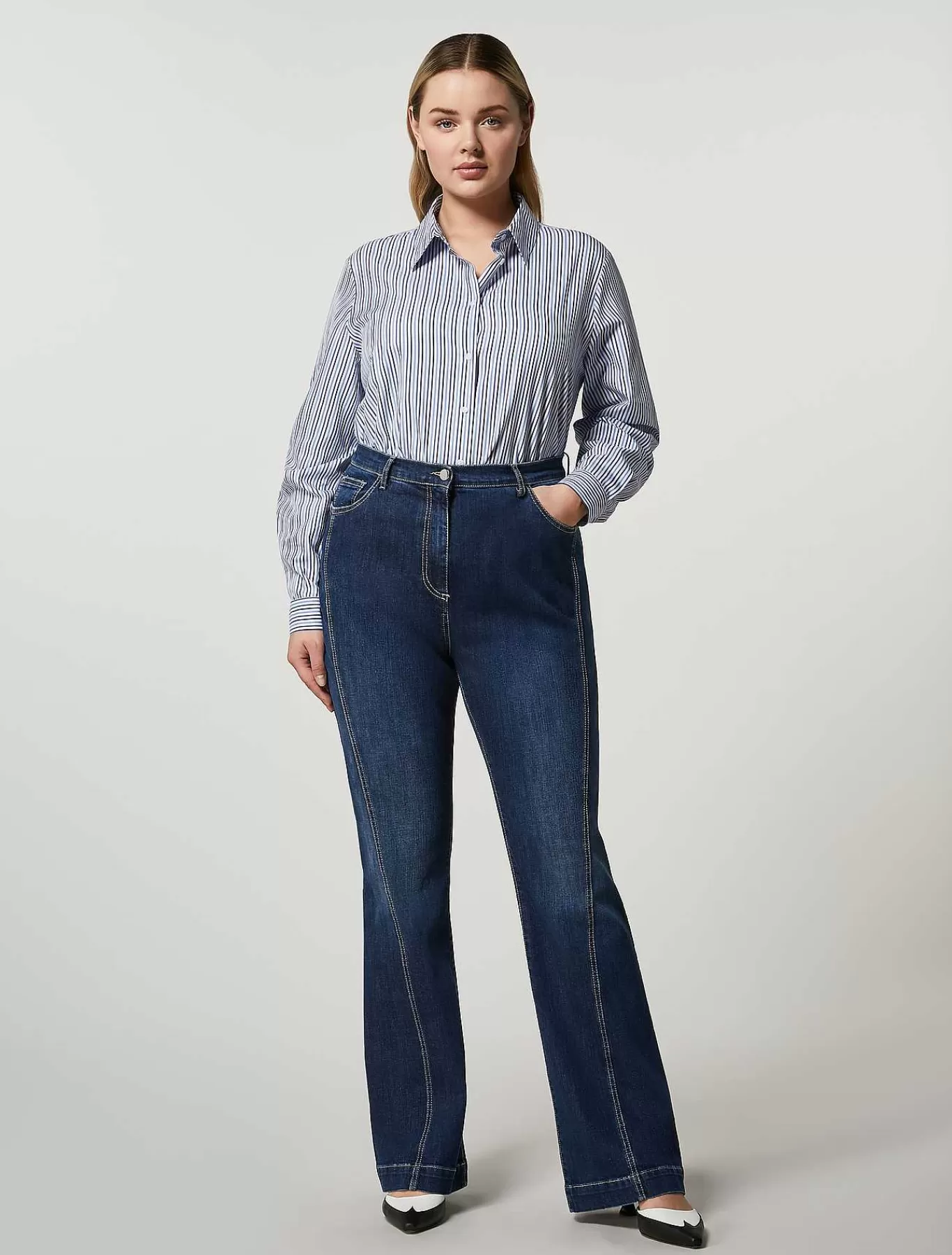 Fashion Pantalon En Denim De Coton Femmes Pantalon