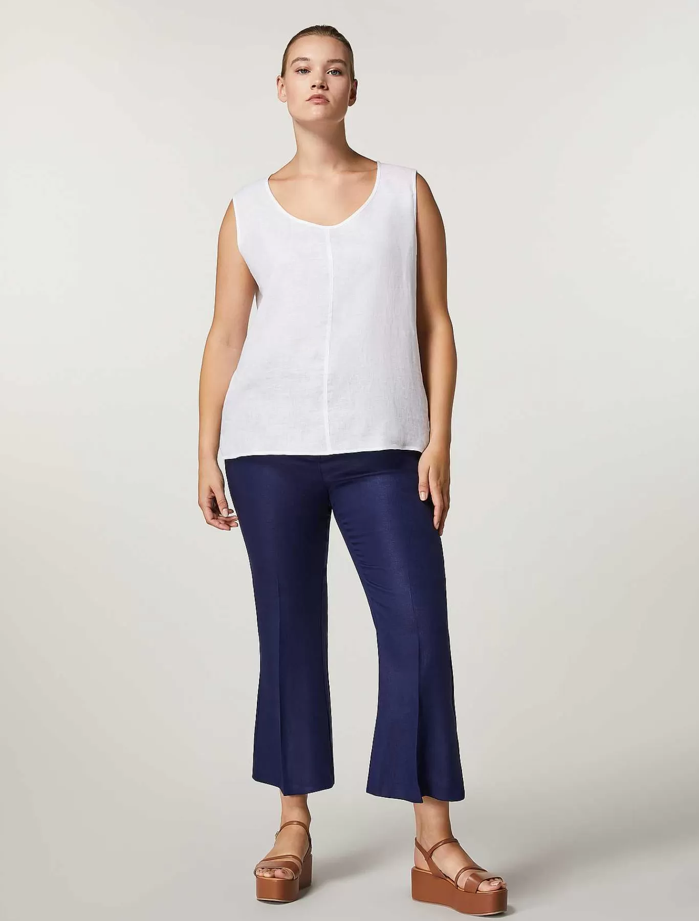 Discount Pantalon En Lin Femmes Pantalon