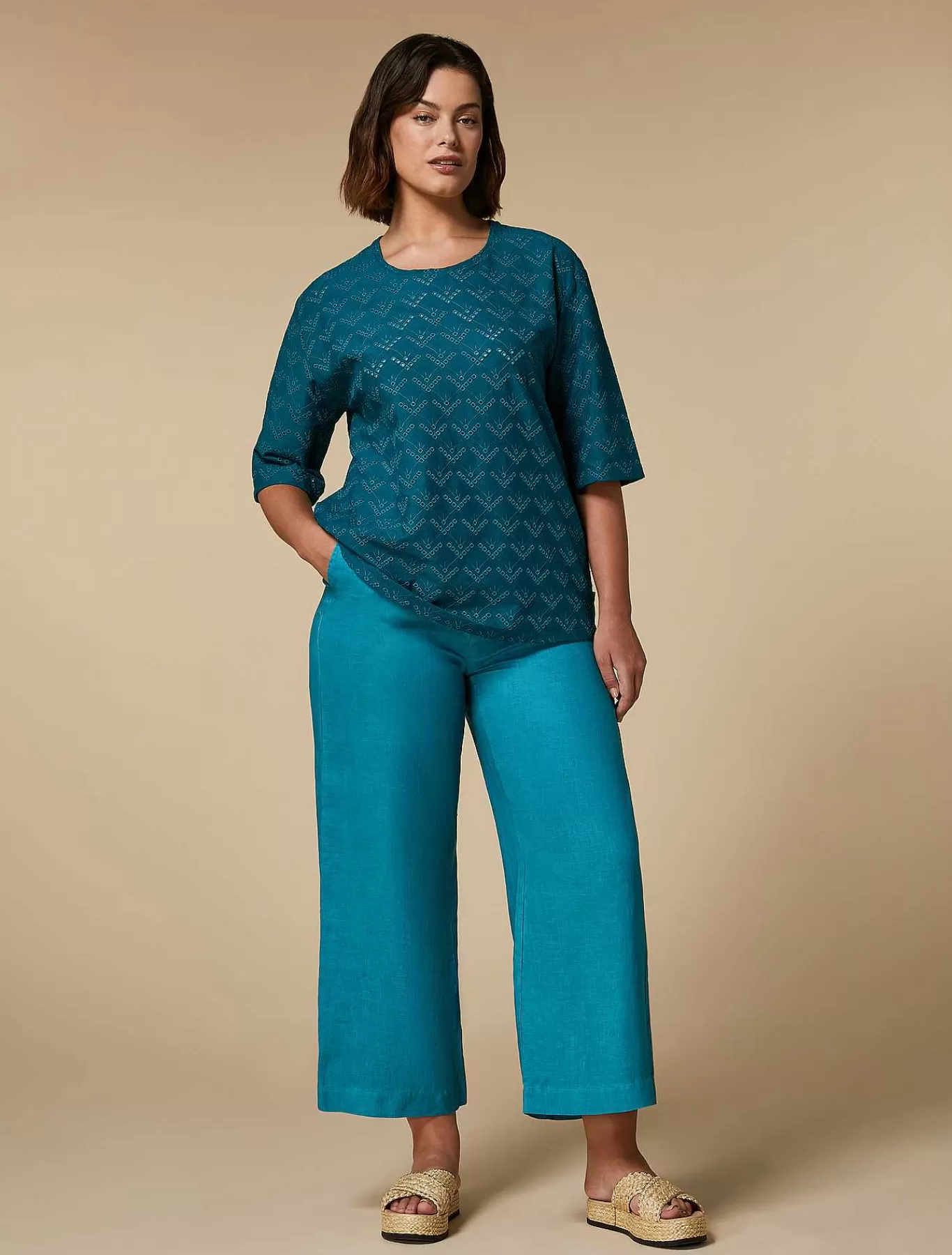 New Pantalon En Lin Femmes Pantalon
