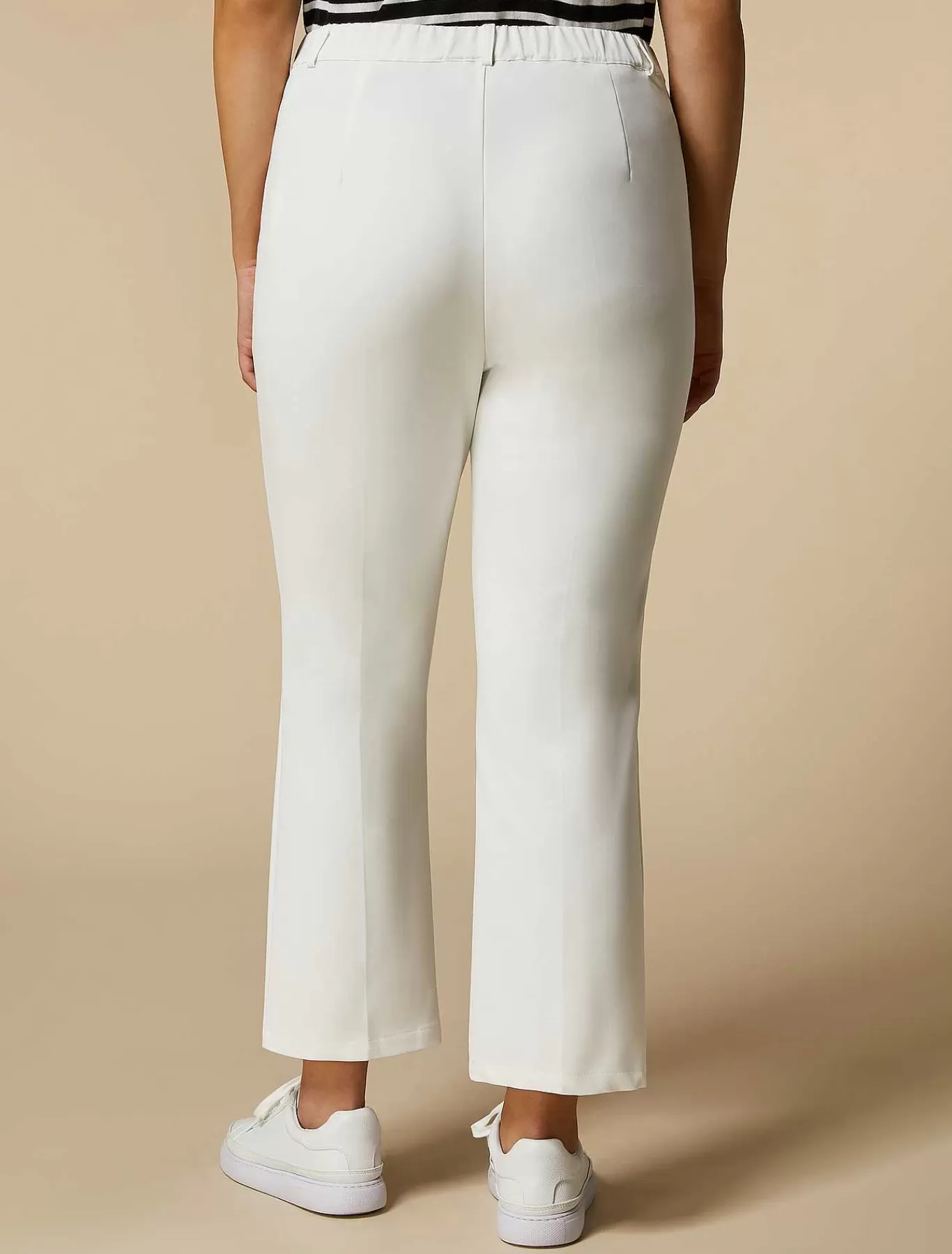 Discount Pantalon Evase En Coton Melange Femmes Pantalon