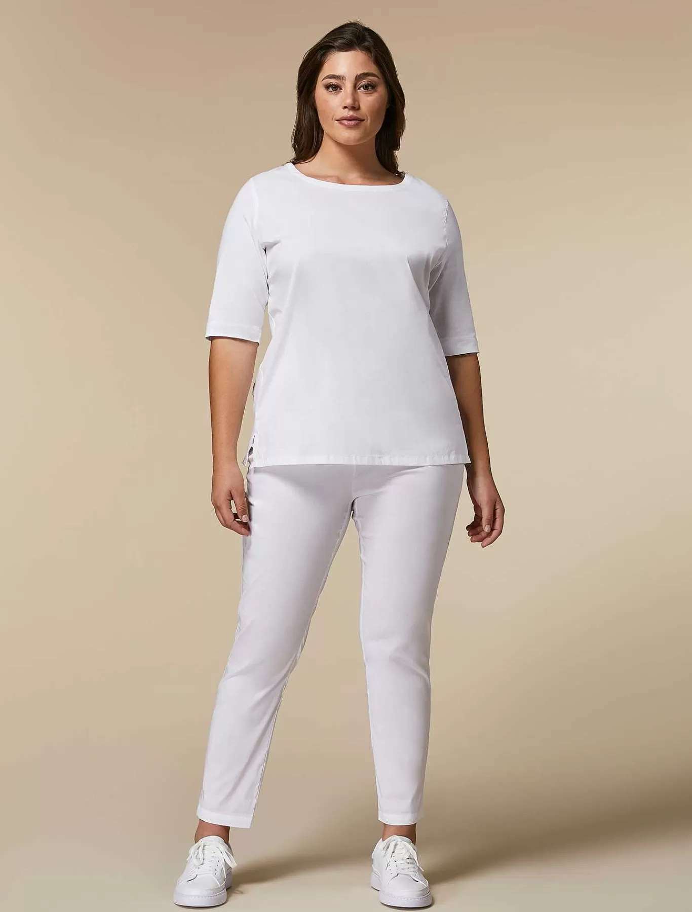 New Pantalon Legging En Popeline Femmes Pantalon