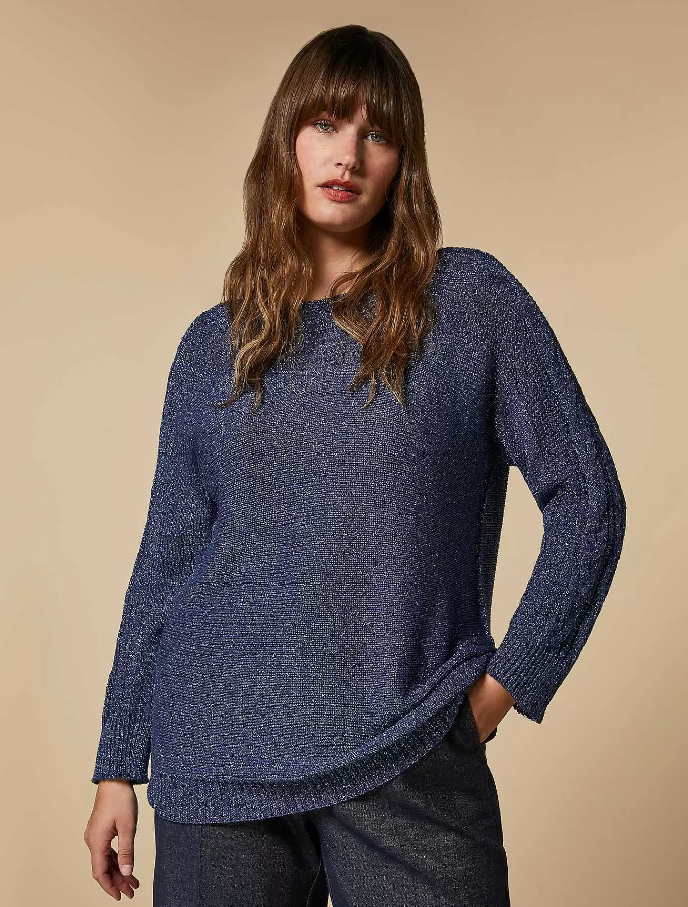 Online Pull En Fil Lurex Femmes Tricots