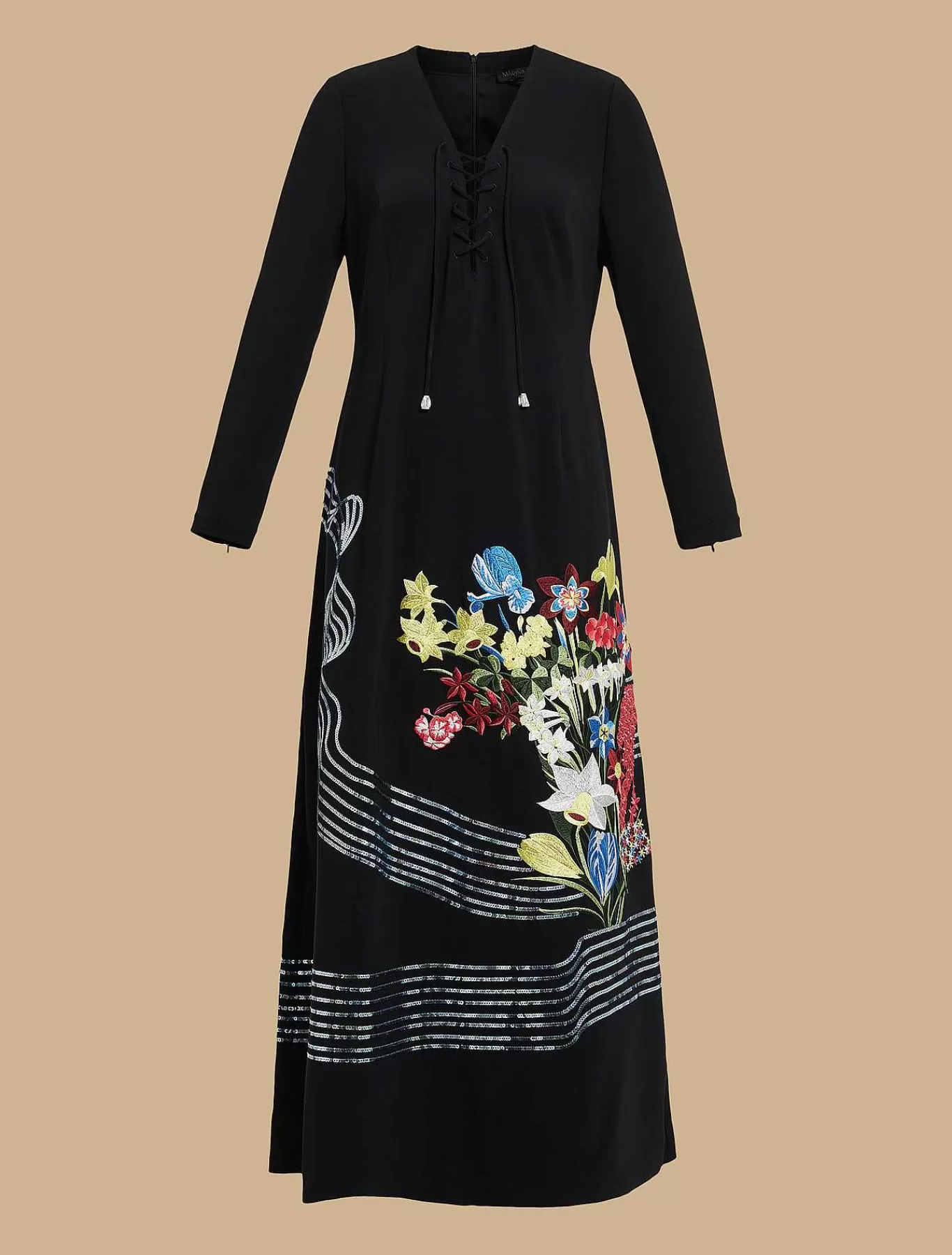 Best Sale Robe En Cady Avec Broderie Femmes Robes