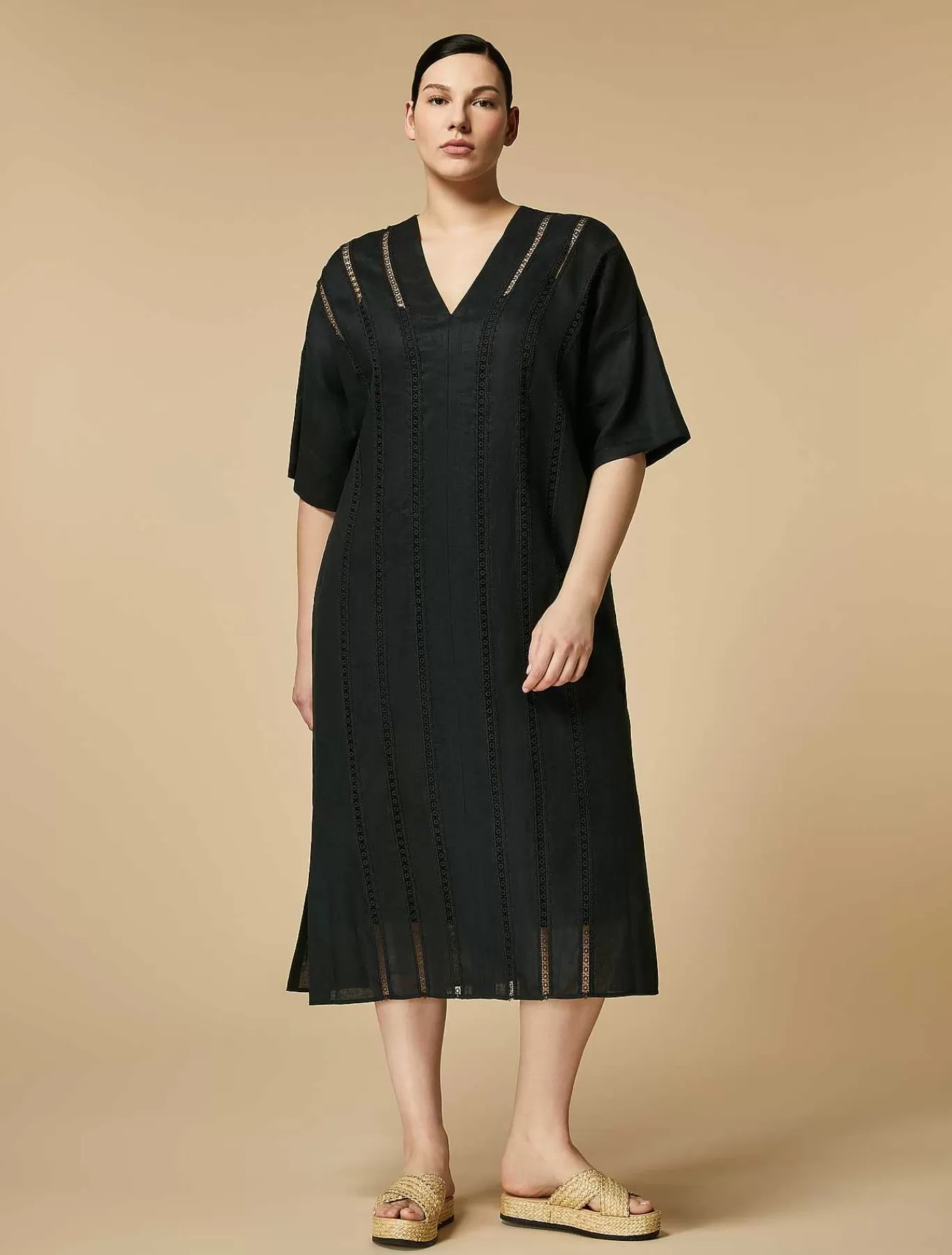 Online Robe En Toile De Lin Femmes Robes
