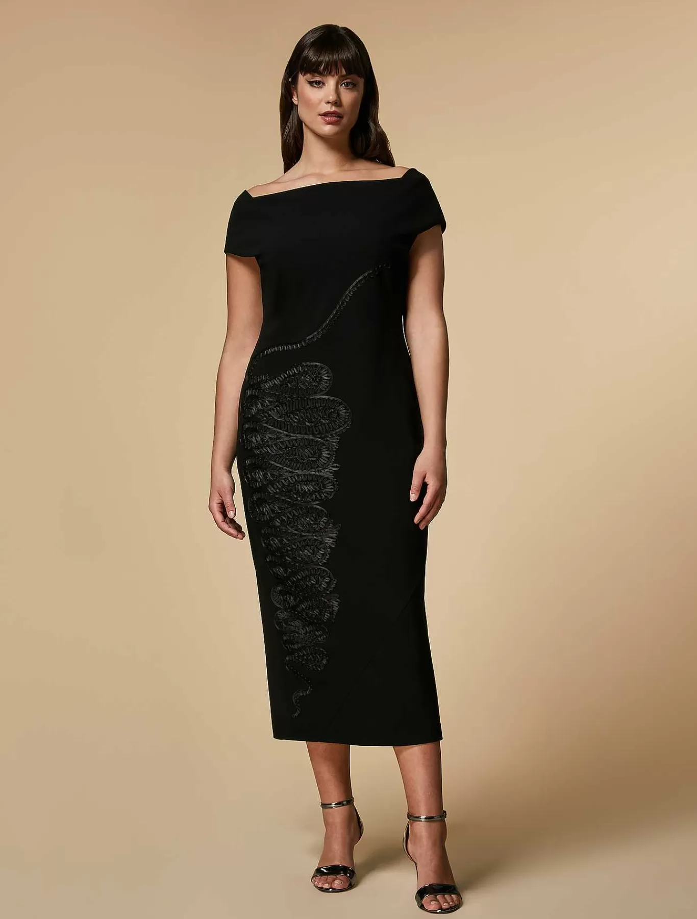 Sale Robe En Triacetate Brodee Femmes Des Vêtements Formels