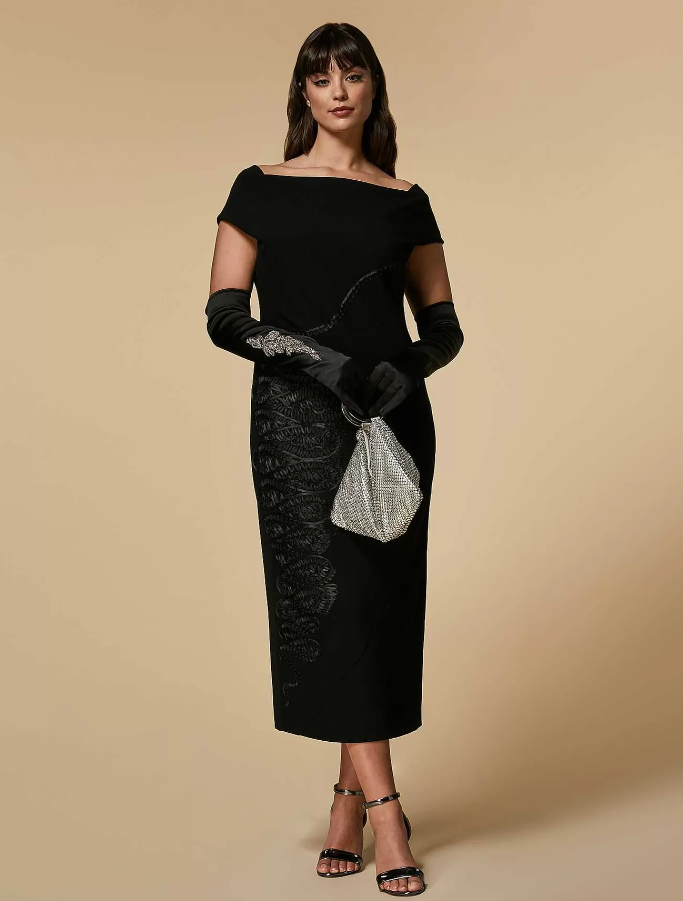 Sale Robe En Triacetate Brodee Femmes Des Vêtements Formels