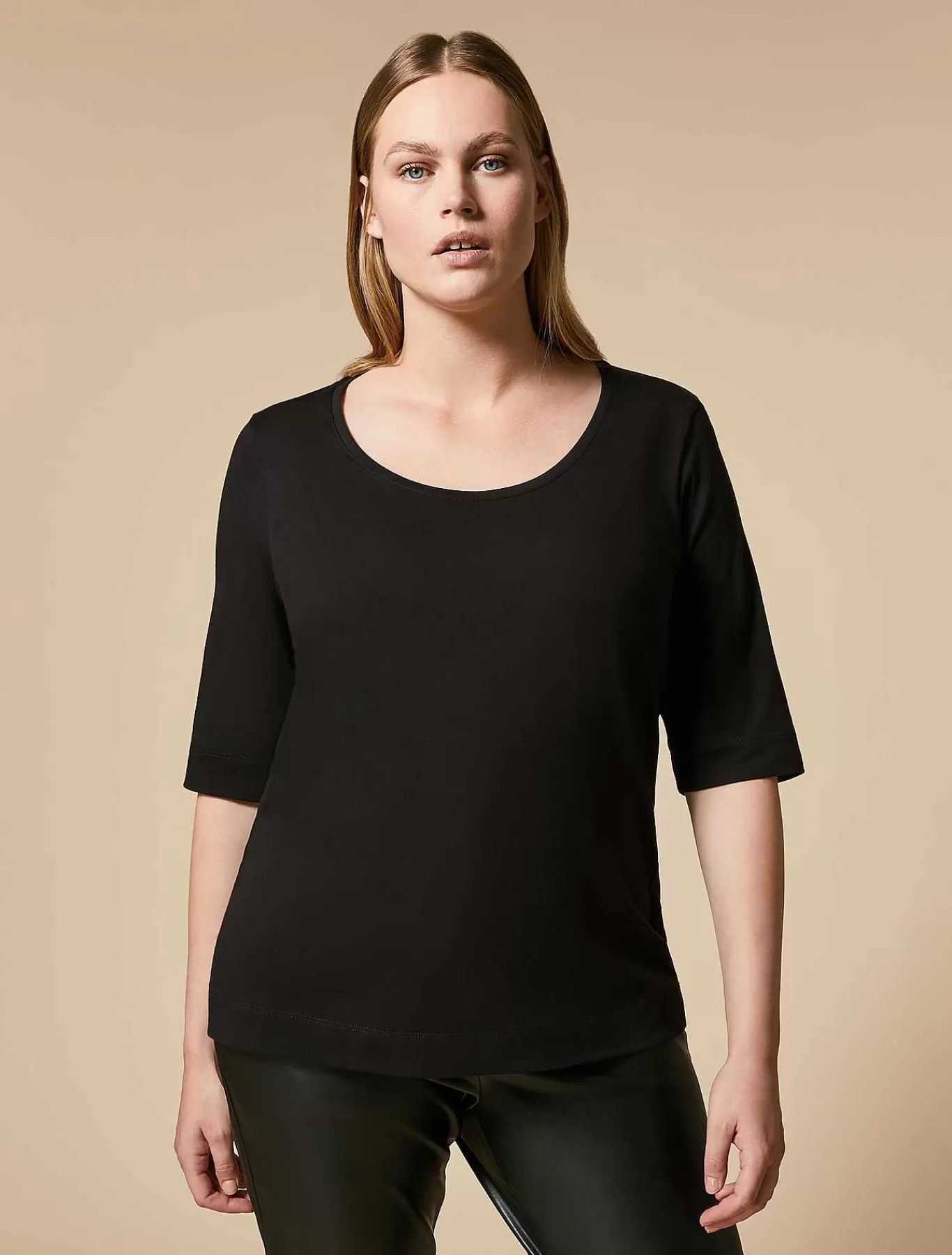 Outlet T-Shirt En Jersey Femmes Essentiel