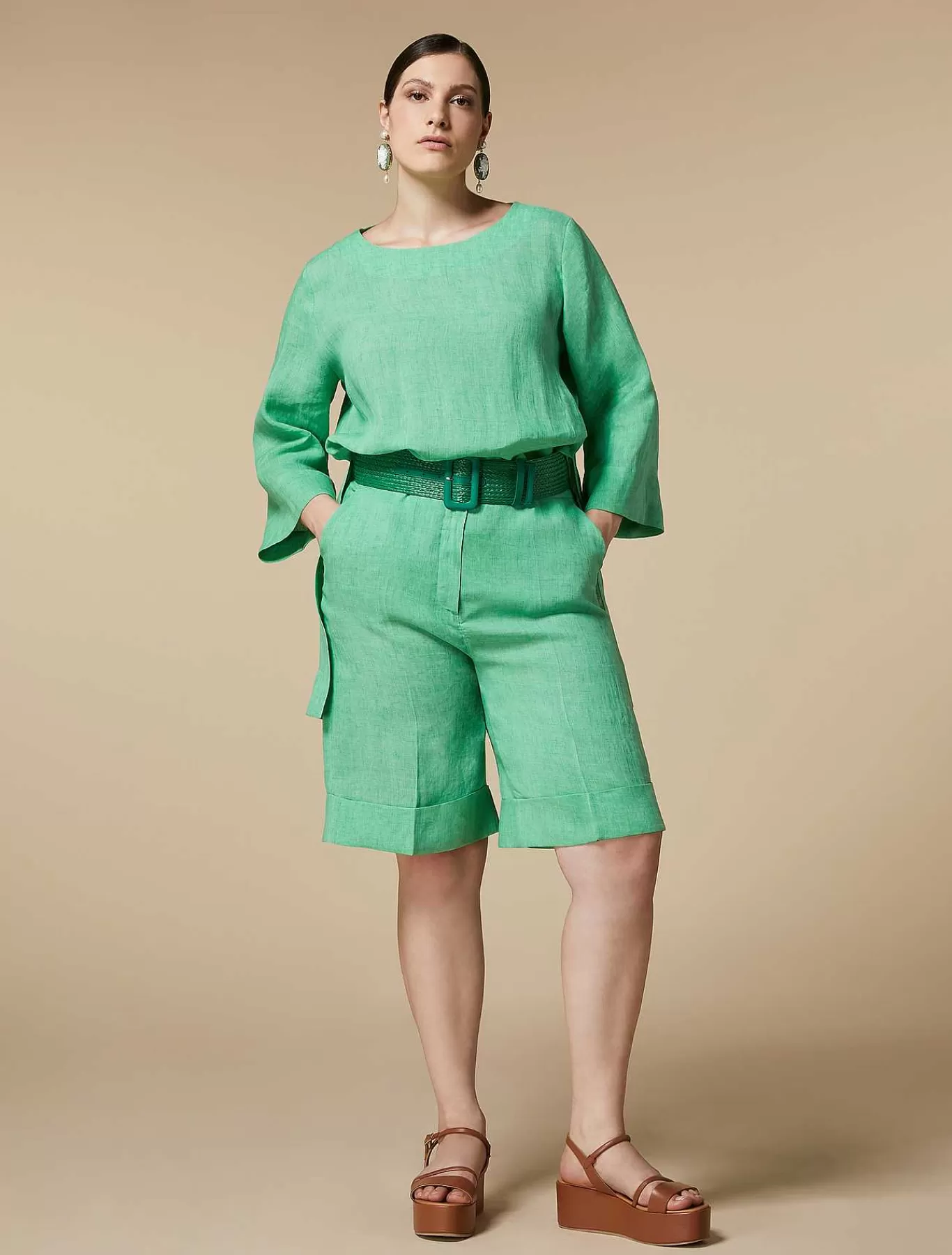 Fashion Tunique En Lin Femmes Blouses Et Chemises