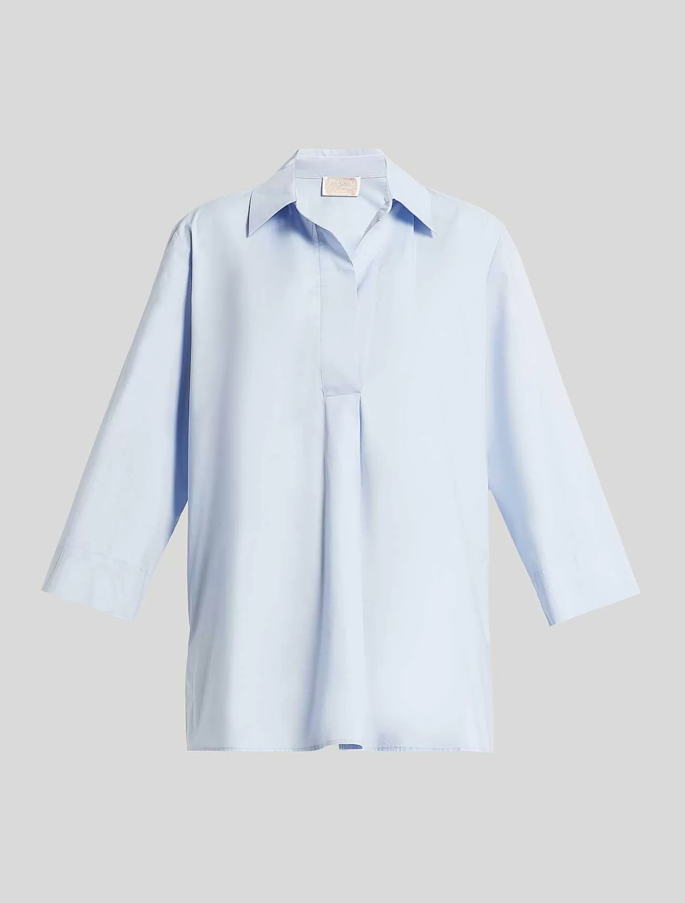 Best Sale Tunique En Popeline De Coton Femmes Blouses Et Chemises