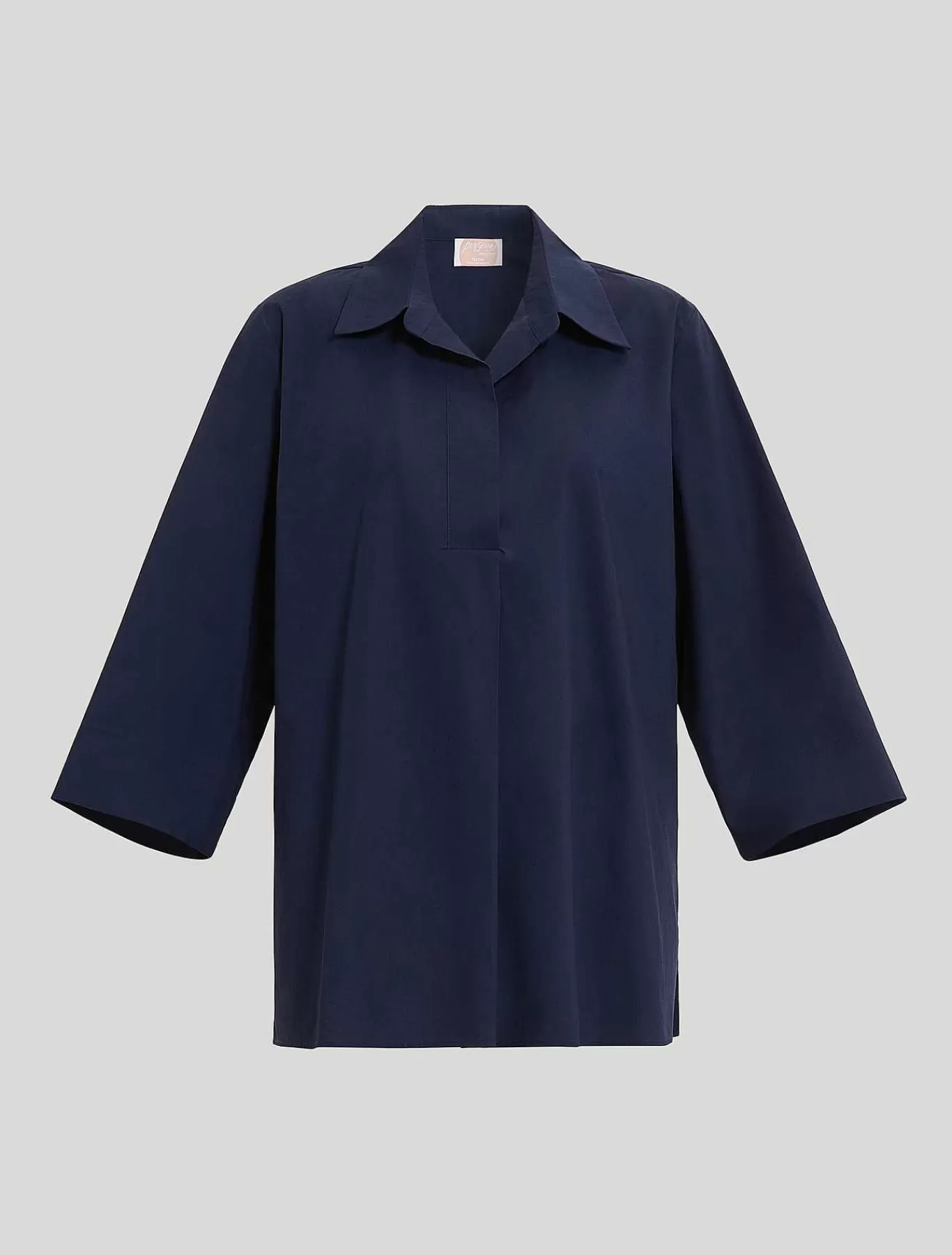 Fashion Tunique En Popeline De Coton Femmes Blouses Et Chemises