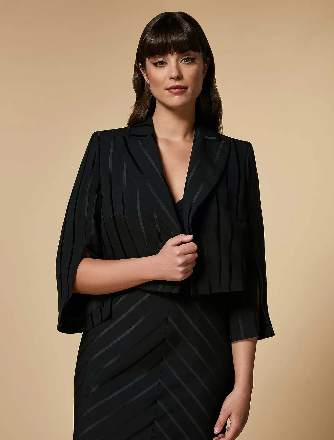 Shop Veste En Crepe Jacquard Femmes Veste Et Blazers