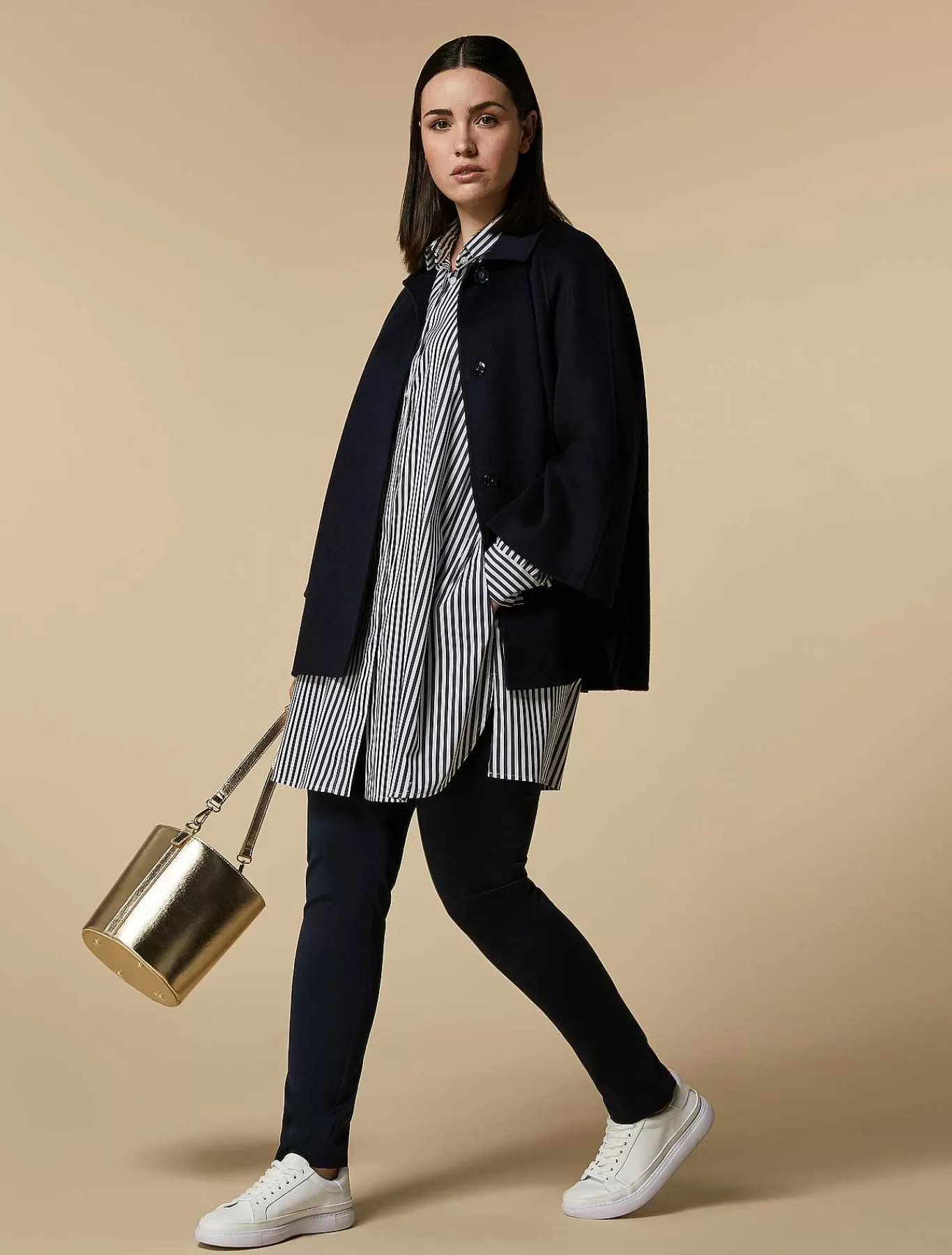 Store Veste Epaisse Double Face En Laine Et Cachemire Femmes Essentiel